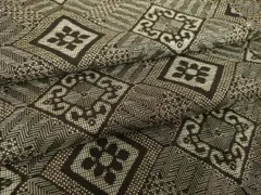 平和屋着物●アンティーク　大正ロマン　本場大島紬　龍郷絣　花菱文　正絹　逸品　DAAS3667ps