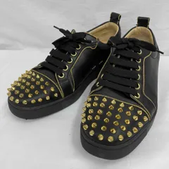Christian Louboutin スタッズ／ブラック スニーカー／サイズ３７　／23.０cm