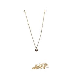 ユーズドフルギ USED古着 ダイヤ 0.05ct K10 イエロー 刻印 ネックレス レディース 表記無 のサムネイル