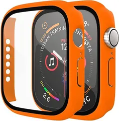 Pellforia アップルウォッチ カバー Apple watch ケース 保護ケース 保護カバー(オレンジ,  40mm)
