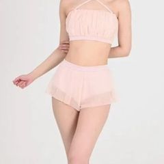 【5月21日まで！】ボトムスのみ　Short Ver Skirt Pants（バレースカート ショートver.）｜FORALL polewear（フォーオール）Black（ブラック／黒）ポールダンスウェア　ヨガ　エキゾチック　アクロバット　韓国　水着