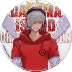 【中古】バッジ・ピンズ だるまいずごっど(等身) Crazy Raccoonホログラム缶バッジ 「Crazy Raccoon×GiGOキャンペーン」