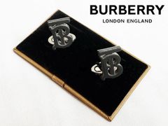 バーバリー ロンドン カフスボタン BURBERRY LONDON 123969A1189 BLACK MJ TB CUFFLINKS トーマス バーバリー TB ロゴマーク形 カフリンクス カフスボタン