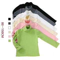 子供服 カットソー インナー ハイネック ｔシャツ タートルネック 男の子 女の子 キッズ服 可愛い ユニセックス ベビー モコモコ 通園 通学 80 90 100 110 120 130 140 1#pop2589