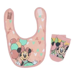 【新着商品】ビブ＆ソックス/バルーン ミニーマウス[ベビー用品]ベビーセット ディズニー [スモール・プラネット]