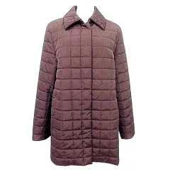 バーバリー ロンドン BURBERRY LONDON 国内正規 美品 シルク混 キルティング コート 中綿 やや薄手 裏ノバチェック 42 LLサイズ相当 茶 ブラウン A0304