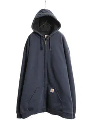 【お得なクーポン配布中!】 US企画 カーハート 裏 サーマル フルジップ スウェット フード パーカー メンズ XXL / 古着 CARHARTT Rain Defender ジャケット トレーナー