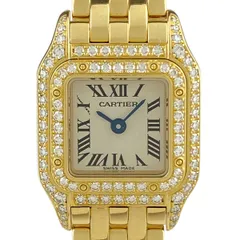 カルティエ CARTIER ミニ パンテール WF3141B9 腕時計 YG ダイヤモンド クォーツ シルバー レディース 【中古】のサムネイル