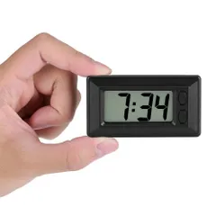 LCDデスククロックダッシュボードクロックデジタルテーブルカーダッシュボードデスク電子時計日付時刻カレンダーディスプレイ電子時計 LED 目覚まし時計 リモートコントロール お洒落な時計 明るさ調整 置き時計 アラーム機能付き 壁掛け時計 省エネ