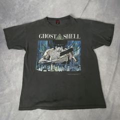 90s GHOST IN THE SHELL Tシャツ ヴィンテージ ビンテージ オールド プロモ ムービー アニメ アート バンド レギュラー アキラ レイン パルプフィクション アナーキック ストリート もののけ姫 映画 企業 古着 y2k