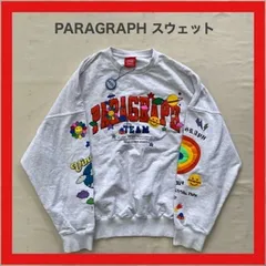PARAGRAPH　パラグラフ　PRG　韓国発ストリート　スマイルロゴ　スウェット　トレーナー　P08　カラフル　グラフィックデザイン　ユニセックス