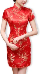 Slow Ride（スロウライド） レディース ガール ガールズ チャイナドレス( レッド,  3L)