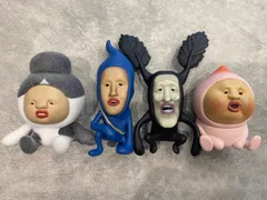 【４個セット】　カクレケダマ　シノビイエコビト　アラシクロバネ　カクレモモジリ　こびとずかん　小人図鑑　ガチャ　ガシャポン　こびとづかん  おすわりマスコット　ガチャガチャ　フィギュア