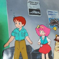 【直筆背景】魔法のプリンセス ミンキーモモ セル画 昭和 アニメ