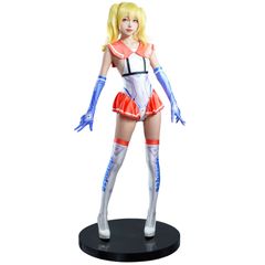 セーラー服 セクシー ハイレグ 水着 光沢 シンプ 手袋 ルニーハイ付き RQ レースクイーン コスプレ コスチューム レディース