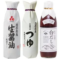 佐々長 老舗の味つゆ 白だし 生醤油 500ml 3種セット めんつゆ ササチョウのサムネイル