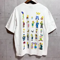 H&M × The Simpsons エイチアンドエム シンプソンズ コラボ Tシャツ プリント 半袖 トップス M ホワイト 白 メンズ レディース SG297-3
