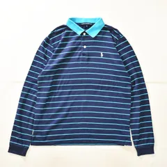 【好配色】 90s00s ラルフローレン ゴルフ ボーダー柄 長袖 ポロシャツ ♪