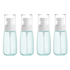 Morices 4個 ファインミスト スプレーボトル、60ml 霧吹き 詰替ボトル スプレーヤー 漏れ防止 旅行 容器、小さな 空 プラスチックアトマイザー 化粧品ボトル スキンケア ローション 香水等の使用（ブルー） 0