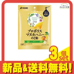 浅田飴 プロポリスマヌカハニーのど飴 60g 3個セット まとめ売りのサムネイル