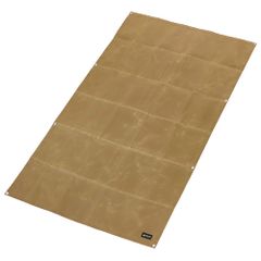 グランドシート テントシート 195cm×130cm 蝋引き帆布生地 防水・撥水加工 タン VASTLAND（ヴァストランド）