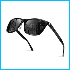 【早発】S サングラス メンズ 偏光 ミラー軽量合金 フレーム 400保護カット 大きいスポーツサングラス ウェリントンドライブ 野球 自転車 釣り ランニング ゴルフ 運転 男女兼用 ハードケース付き1038