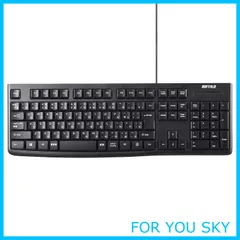 【数量限定】バッファロー BUFFALO USB接続 有線スタンダードキーボード ブラック BSKBU105BK【Windows/PS4/Nintendo Switch対応】