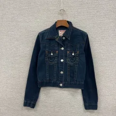 20th限定品】True Religion デニムジャケット スプラッター加工