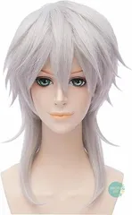 【即納】刀剣乱舞 鶴丸国永 風 ウィッグ セット済 アシスト【新品】 刀剣乱舞 鶴丸国永 風 ウィッグ 刀剣乱舞 風 ウィッグ