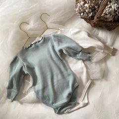 puff sleeve rompers