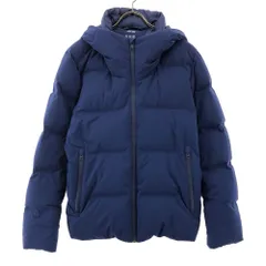 ユニクロ シームレス ダウンジャケット S ブルー UNIQLO メンズ