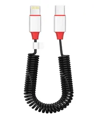 AICase コイル状 USB-C - Lightningケーブル Apple CarPlay用 拡張スプリングコイルケーブル PDタイプC 拡張充電ケーブル iPhone 14/13/13 Pro 12 Pro Max 12 11 X XS XR