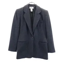 ランズエンド カシミヤウールブレンド テーラードジャケット 4 グレー系 LANDS' END レディース 【中古】  【230202】 【PD】のサムネイル