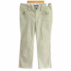 バーバリーブルーレーベル BURBERRY BLUE LABEL 美品 チノパン スラックス テーパード 裏地 ノバチェック 38 約M ベージュ 1113 ■GY09