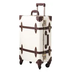 urecity 可愛い スーツケース クラシック トランク トランクケース