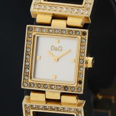 D&G ドルチェアンドガッバーナ レディース 腕時計 ゴールド 電池新品
