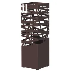 Color:ブラウン SONGMICS 傘立て 傘入れ 折り畳み傘兼用 コンパクト 安定 業務用 傘収納 着脱式水受け皿付き 玄関収納 インテリア ブラウン LUC47ZV2