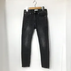 CalvinKlein カルバンクライン デニムパンツ ブラックジーンズ ジーパン スリム 古着  メンズ 30インチ ブラック ボトムス A14420◆