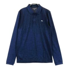 サイズ：S J.LINDEBERG ジェイリンドバーグ 長袖ポロシャツ ネイビー系 [240101358050]# ゴルフウェア メンズ ストスト