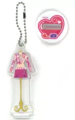 【中古】キーホルダー レトロプリーツ ドレスアップ♪アクスタキーチェーン 「セガ ラッキーくじ オシャレ魔女 ラブ and ベリー」 C賞