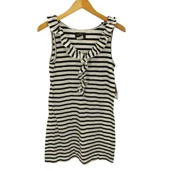 トゥービーバイアニエスベー To b. by agnes b. フリルデザイン ボーダーチュニック レディース US：0-2 2