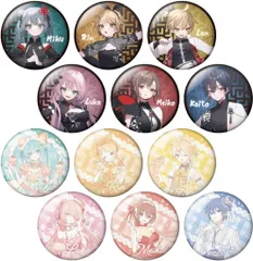 【中古】バッジ・ビンズ 全12種セット 「COCOLLABO×piapro 39Culture 2023 EXTRA PARTY ＆ COSPLAY トレーディング 大き目メタリック缶バッジ」