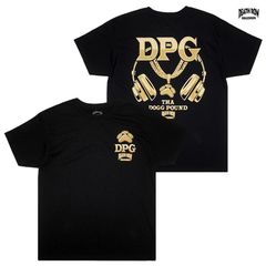 DEATH ROW RECORDS × THA DOGG POUND DPG GOLD POUND Tシャツ【BLACK】 (L・XL・2XL)(デスロウレコード DPG ザドッグパウンド SNOOP DOGG スヌープドッグ DAZ KURUPT )