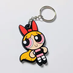送料無料！ ★ラバーキーホルダー★ 【パワーパフガールズ The Powerpuff Girls ブロッサム】 〚アメリカン雑貨 アメトイ〛
