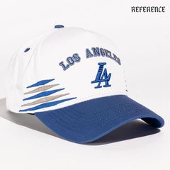 REFERENCE VINTAGE LA SNAPBACK CAP【WHITE×ROYAL】 (リファレンス 通販 キャップ 帽子 スナップバック ベースボールキャップ ロゴ LA)