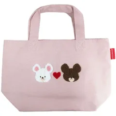 くまのがっこう ハート ミニトート 手さげバッグ ランチバッグ