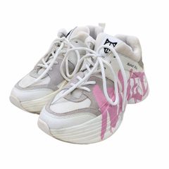 NAKED WOLFE ネイキッドウルフ 厚底プラットフォームシューズ スニーカー ホワイト ピンク サイズ US 6