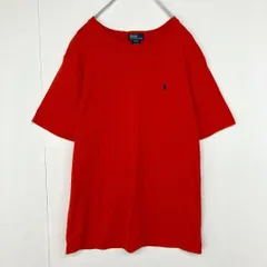 ポロラルフローレン ヴィンテージ 90s ポニー刺繍 半袖Tシャツ Polo Ralph Lauren オレンジ Sサイズ相当