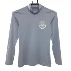 ★特価★【超美品】ジャックバニー 長袖ハイネックシャツ ライトブルー ロゴ白  レディース 00(XS) ゴルフウェア Jack Bunny
