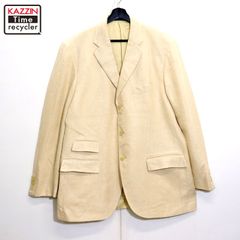 美品◎Y's WORKSHOP リネン 麻 テーラードジャケット ベージュ F